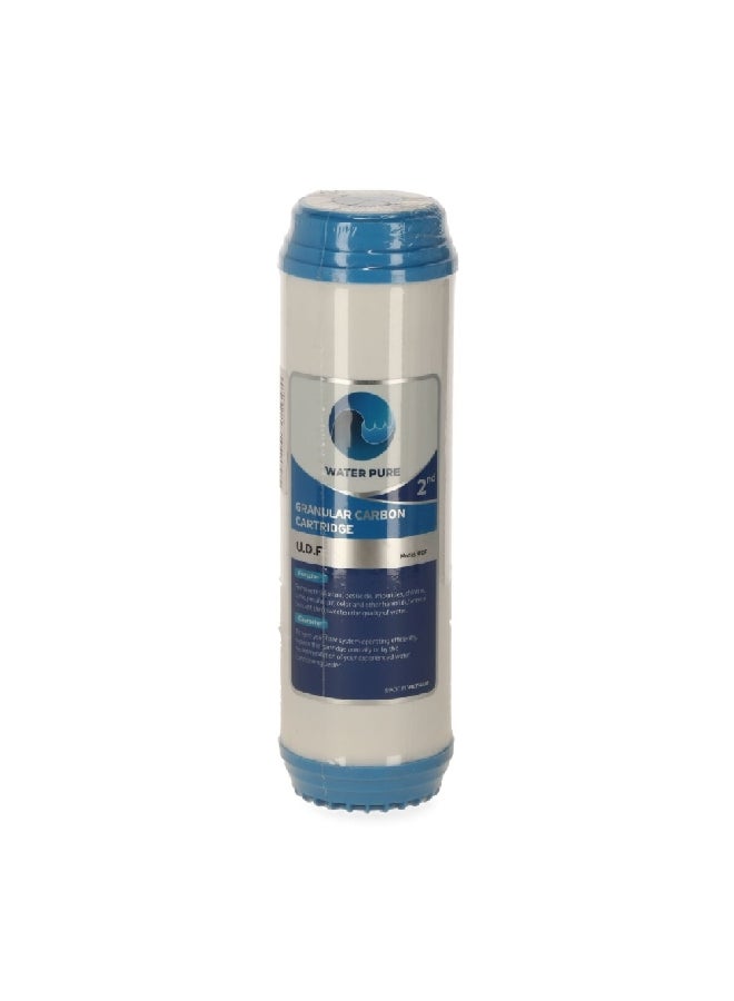 2nd Stage Granular Carbon Water Filter Cartridge White and Blue 25 x 6 x 6 cm 000758